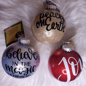 Glitter/Vinyl Ornament